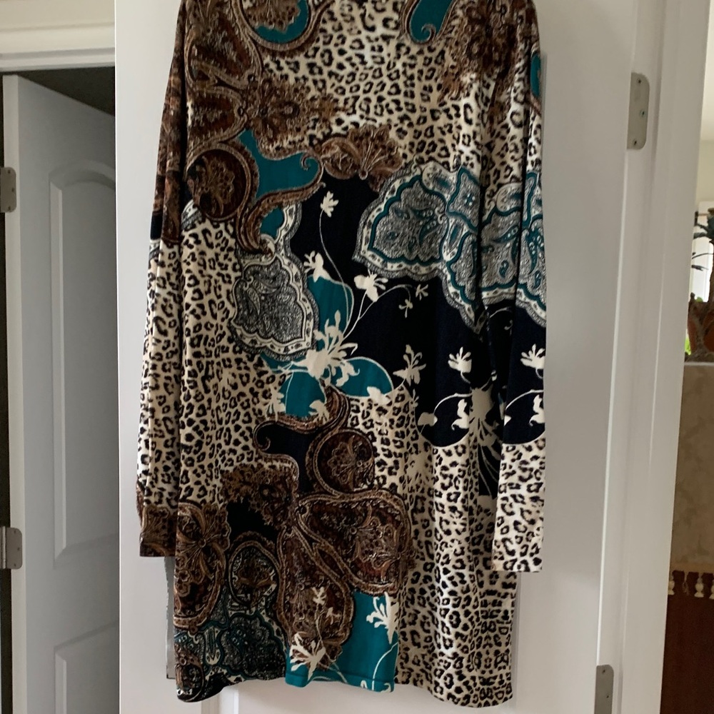 Chico's Multicolor Patterned Cardigan - image 7